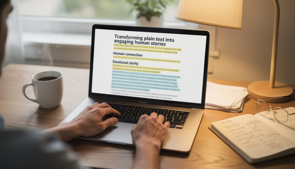 apprenez à humaniser vos textes pour les rendre plus captivants et engageants, en ajoutant une touche personnelle et authentique qui attire vos lecteurs.