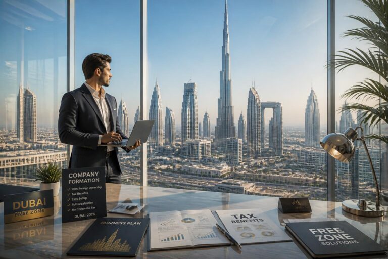Créer une société à Dubaï en 2026 : guide complet (free zone, fiscalité, étapes)