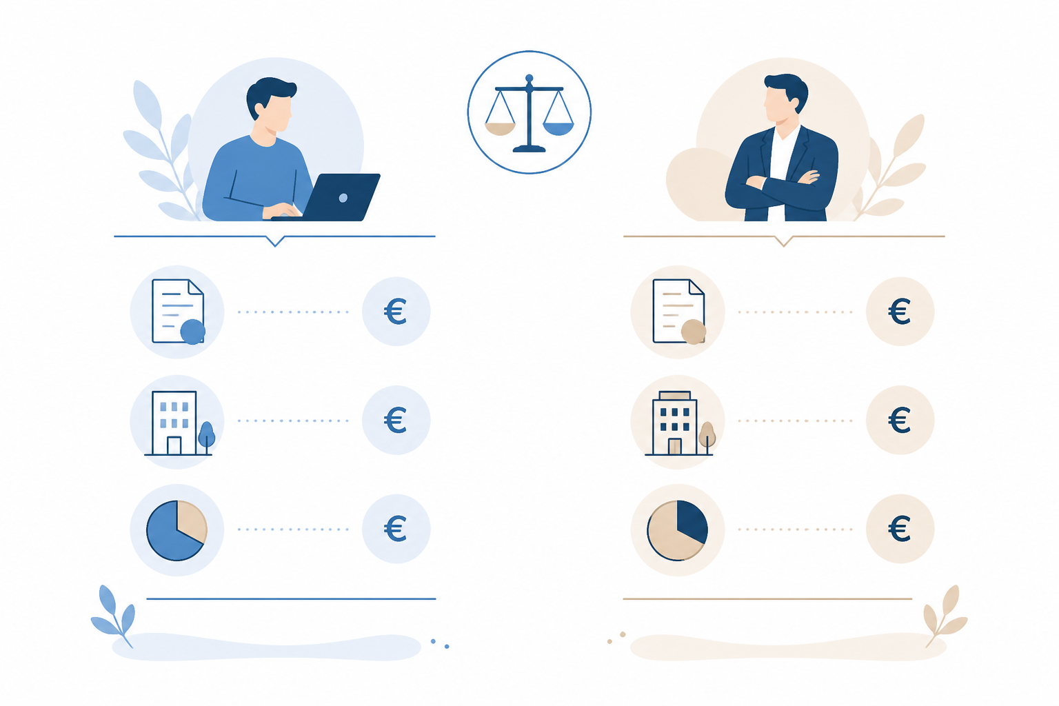 Comparaison des statuts freelance pour simulation salaire : micro-entreprise, EURL, SASU