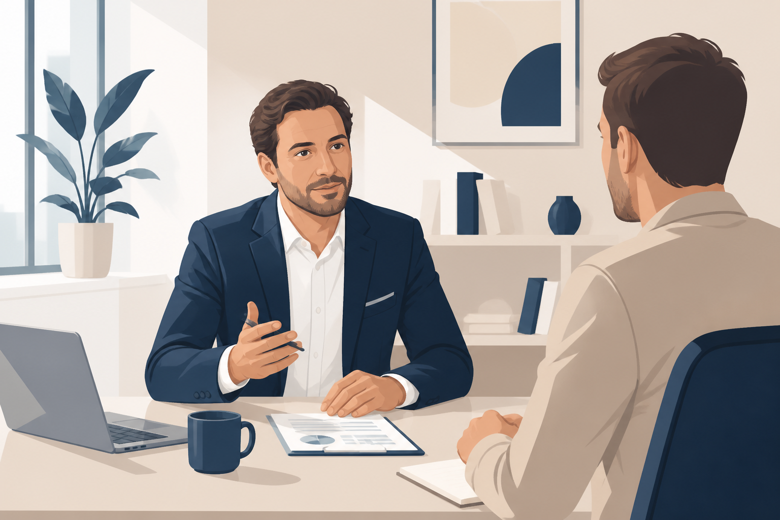 Portage salarial avantages et inconvénients : consultant freelance en réunion client