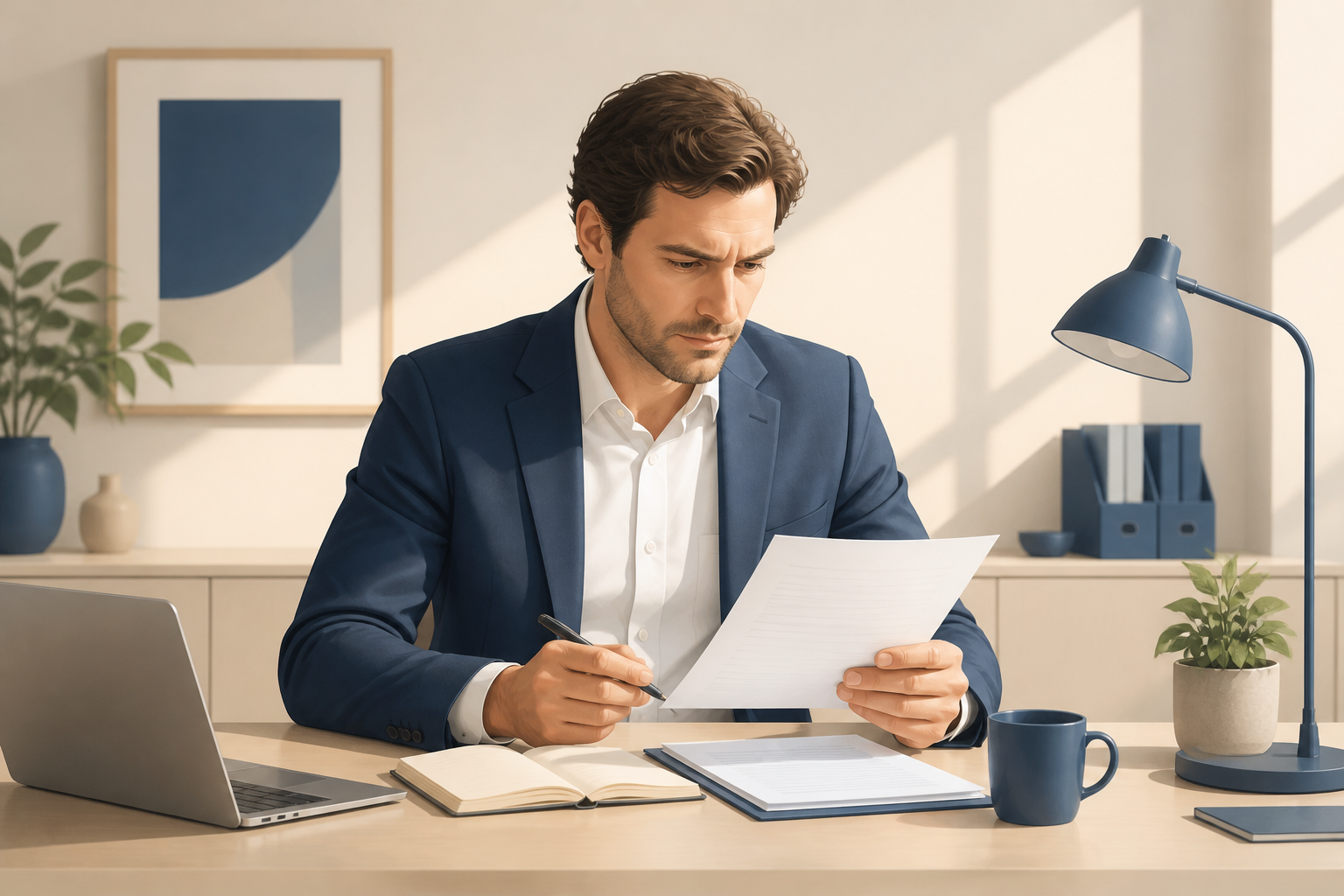 modèle de relance facture impayée, consultant examinant une facture