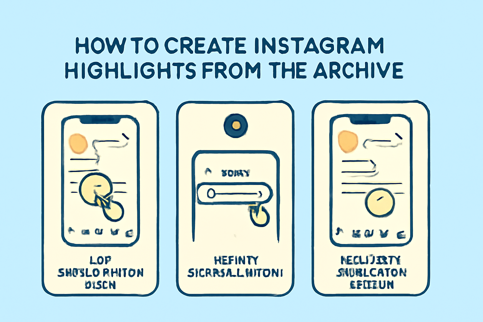 créer highlights instagram depuis archive étapes profil