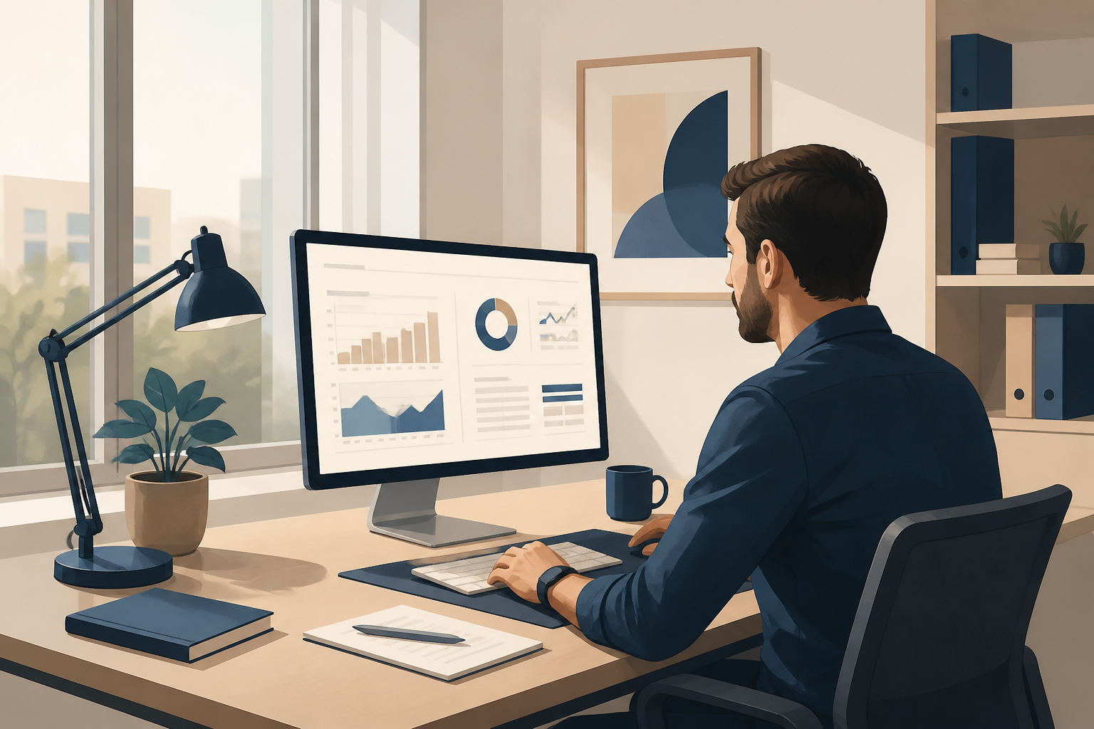Entrepreneur calculant sa simulation salaire freelance et son TJM