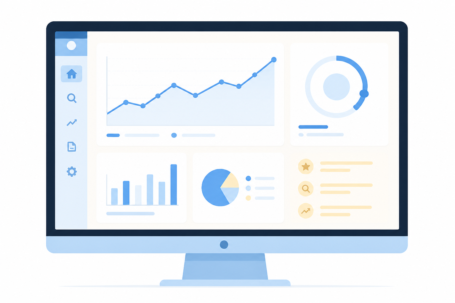 Audit SEO définition - tableau de bord d'analyse de référencement naturel