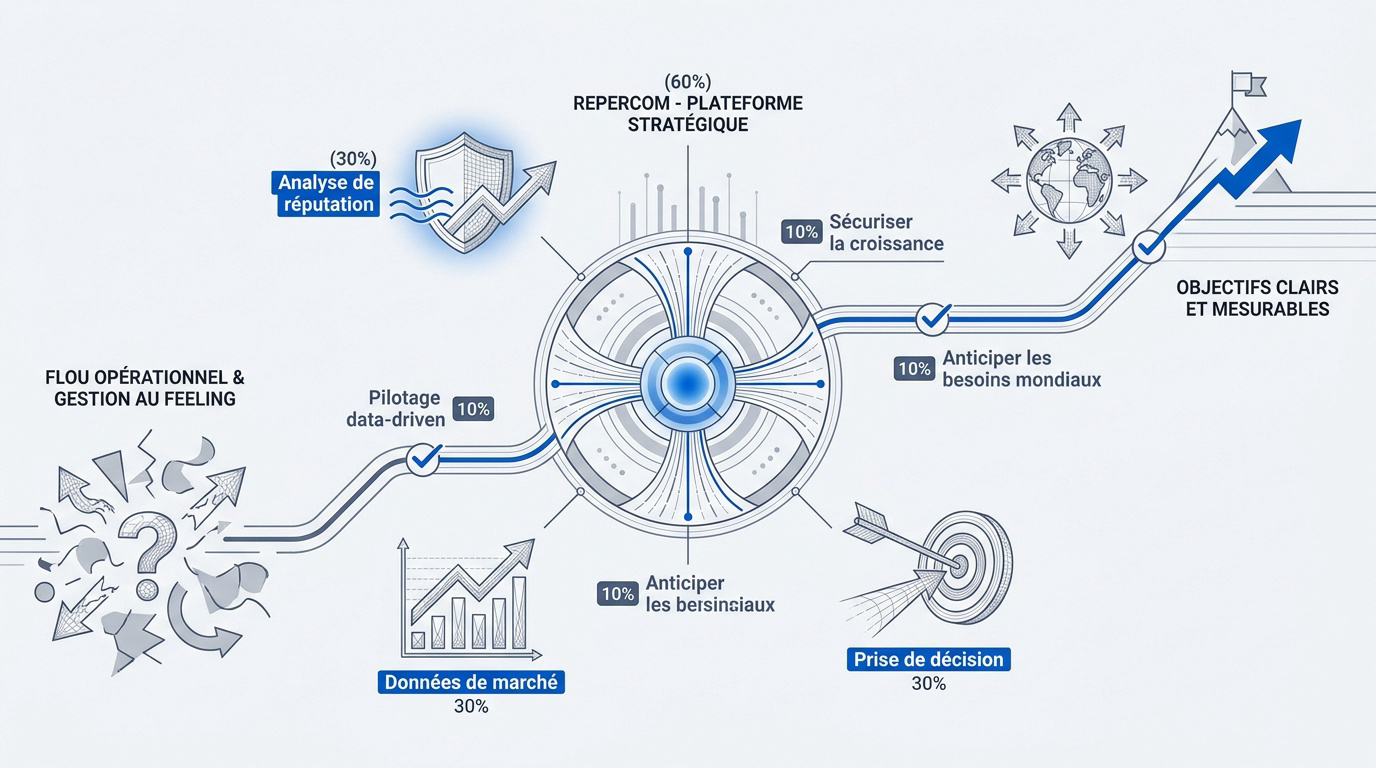 Analyse stratégique et pilotage de données pour la croissance commerciale avec Repercom