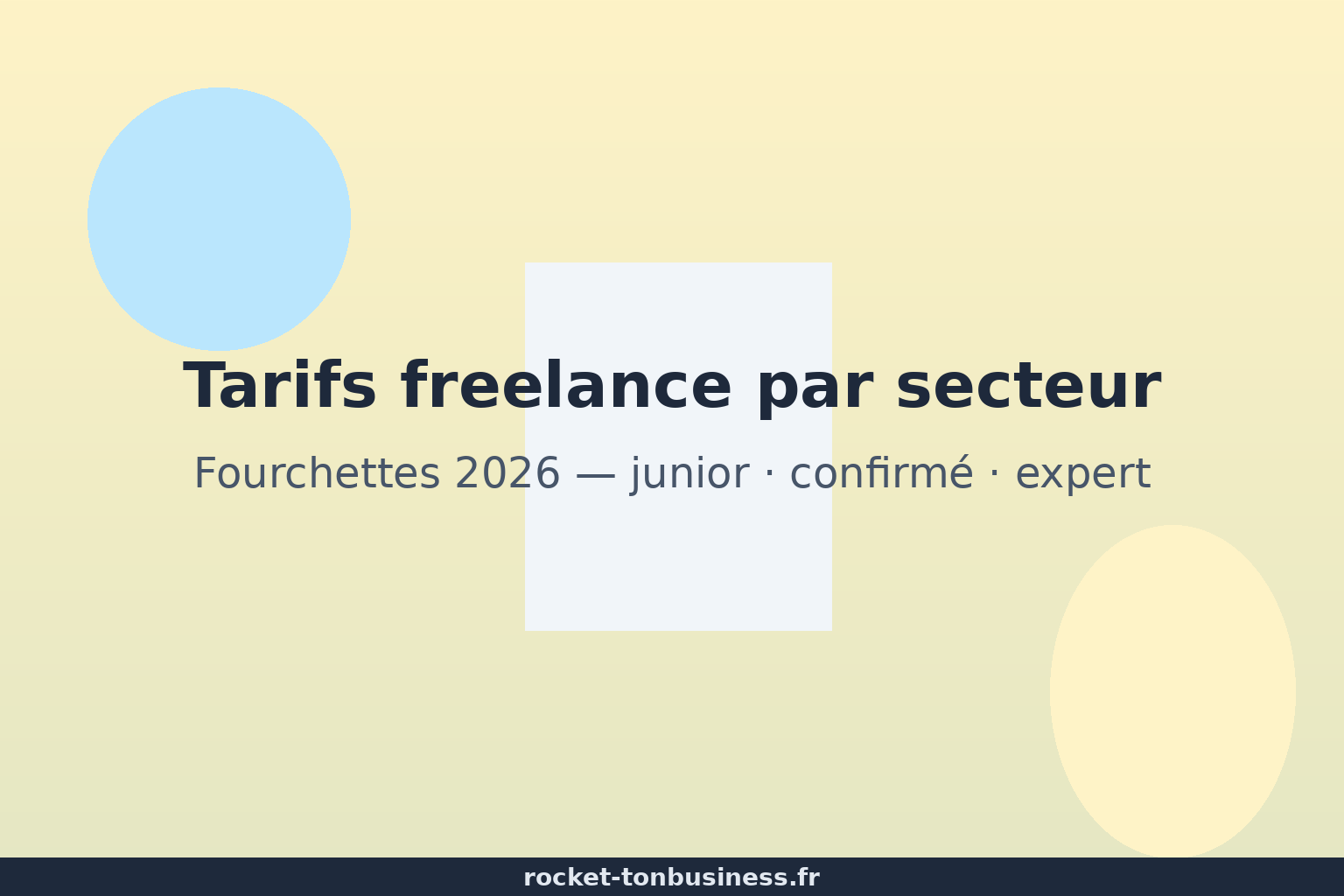 tableau taux horaire freelance par secteur France 2026 comparatif junior senior