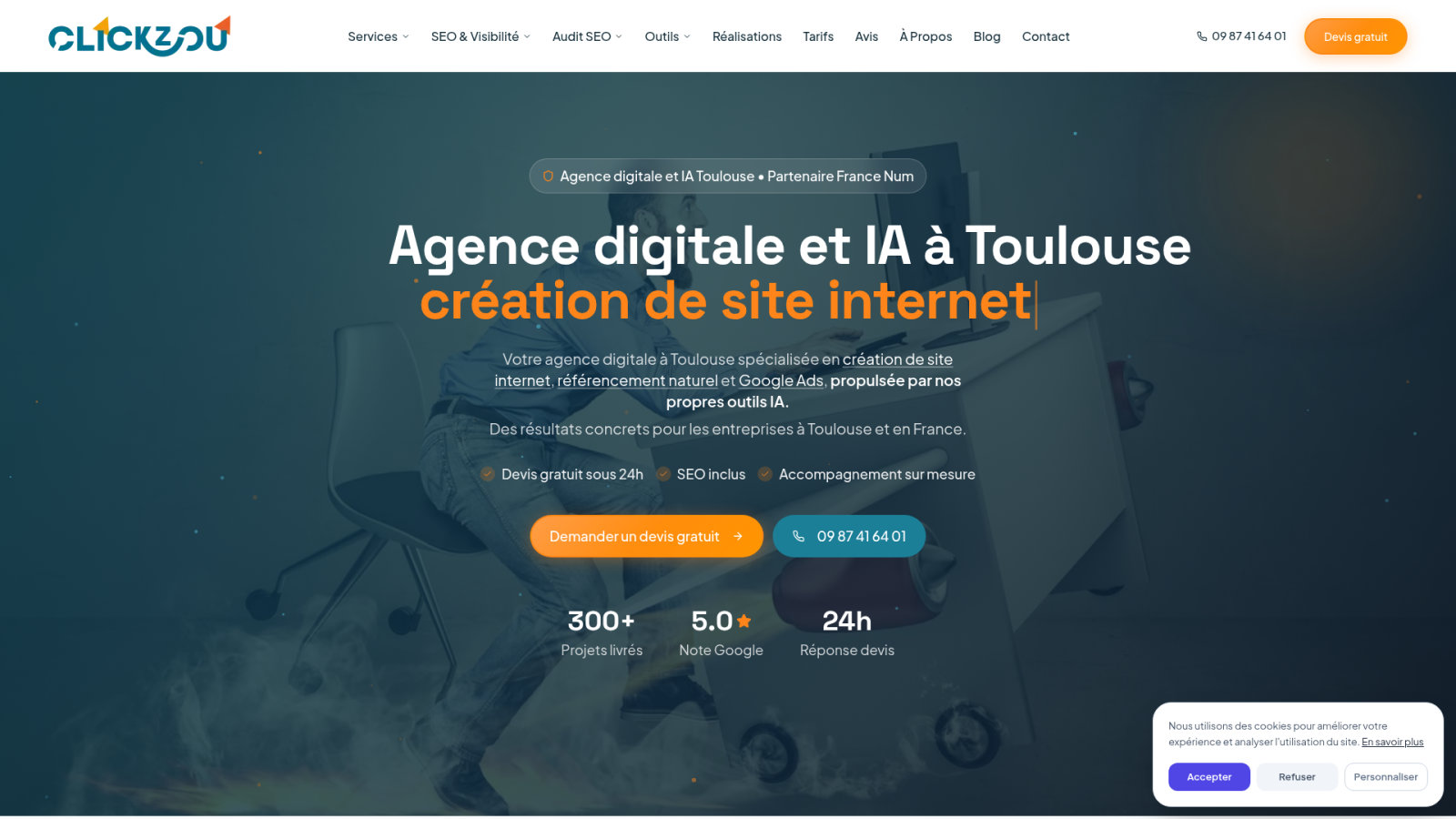 L'agence web Bordeaux Clickzou : performance et visibilité locale